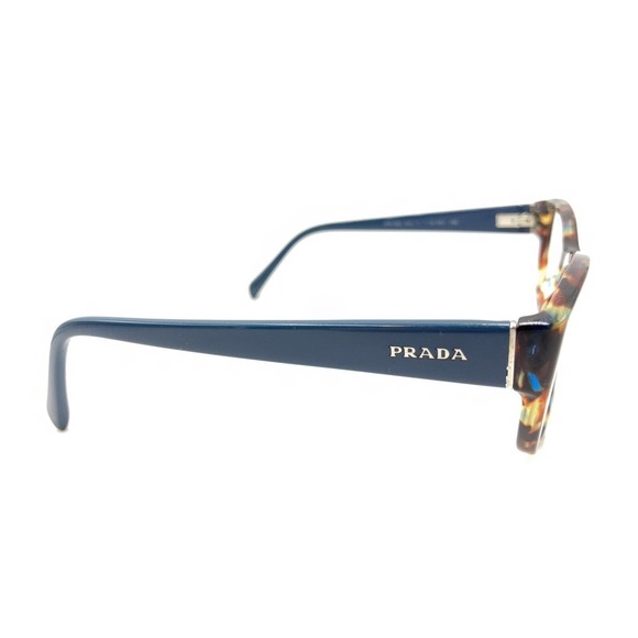 Prada VPR 18O NAG-1O1 Tortoise Brown Blue Green Eyeglasses Frames 54-18 135 - Picture 4 of 12